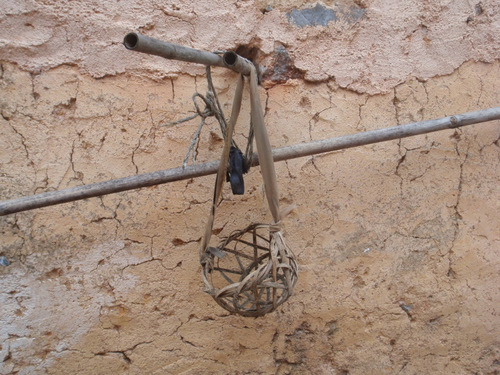 Muzzle for a cow or water buffalo.